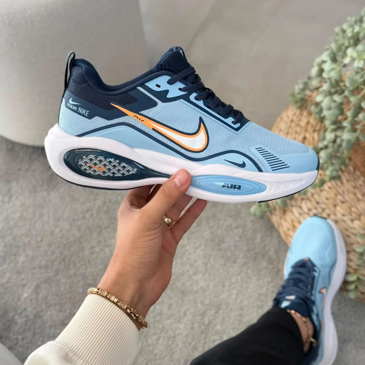 Nike Zoom Air Hombre Gris Azul Rojo – Tenis Running JH Sport Colombia