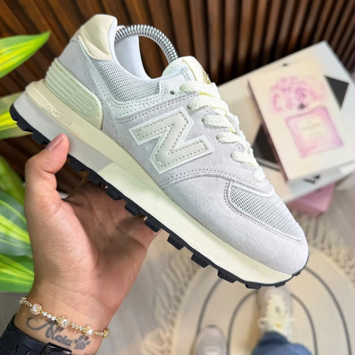 New Balance 574 Blanco Gris Crema – Tenis Mujer JH Sport Colombia