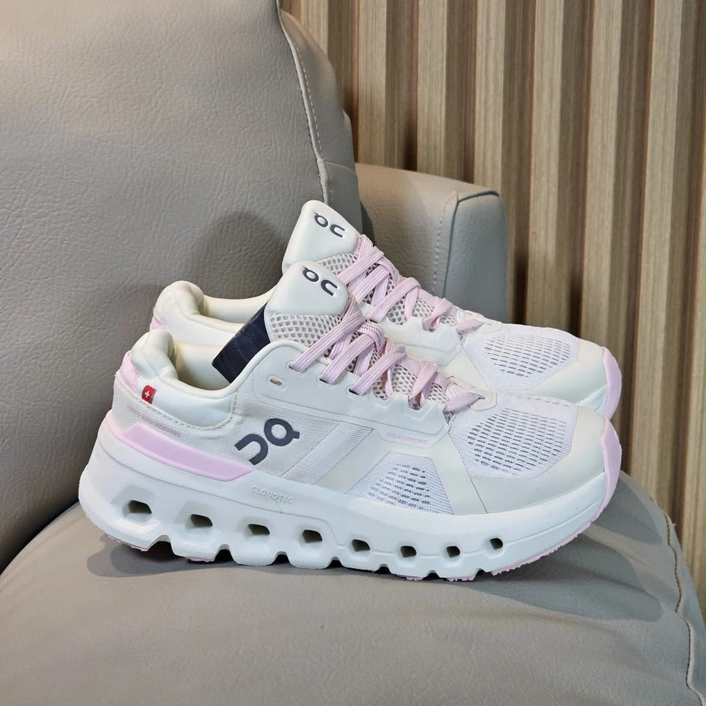On Cloud Mujer Blanco Rosa – Tenis Running Cloudtec Colombia JH Sport