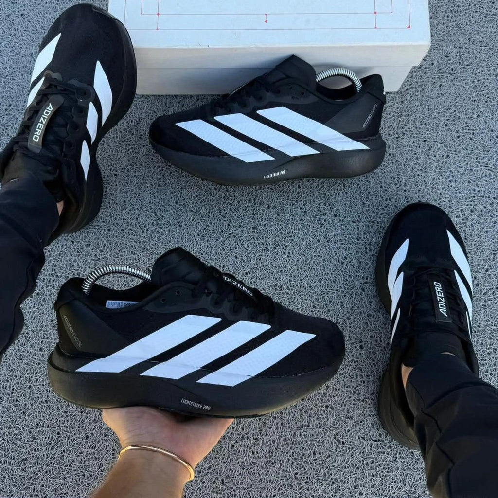 Adidas Adizero Evo SL Hombre Blanco Negro Lightstrike Pro Running – JH Sport Colombia
