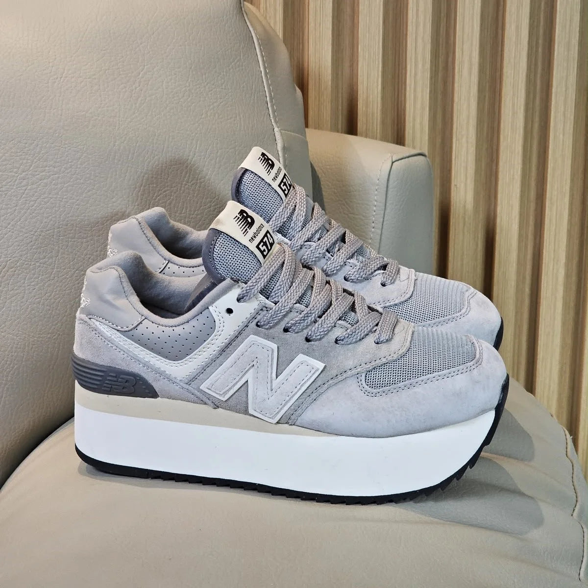 New Balance 574 Plus – Tenis Mujer