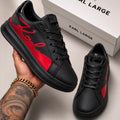 Karl Lagerfeld Kapri Hombre Negro Rojo Firma Karl Cursiva Suela Chunky – Tenis Premium Colombia JH Sport
