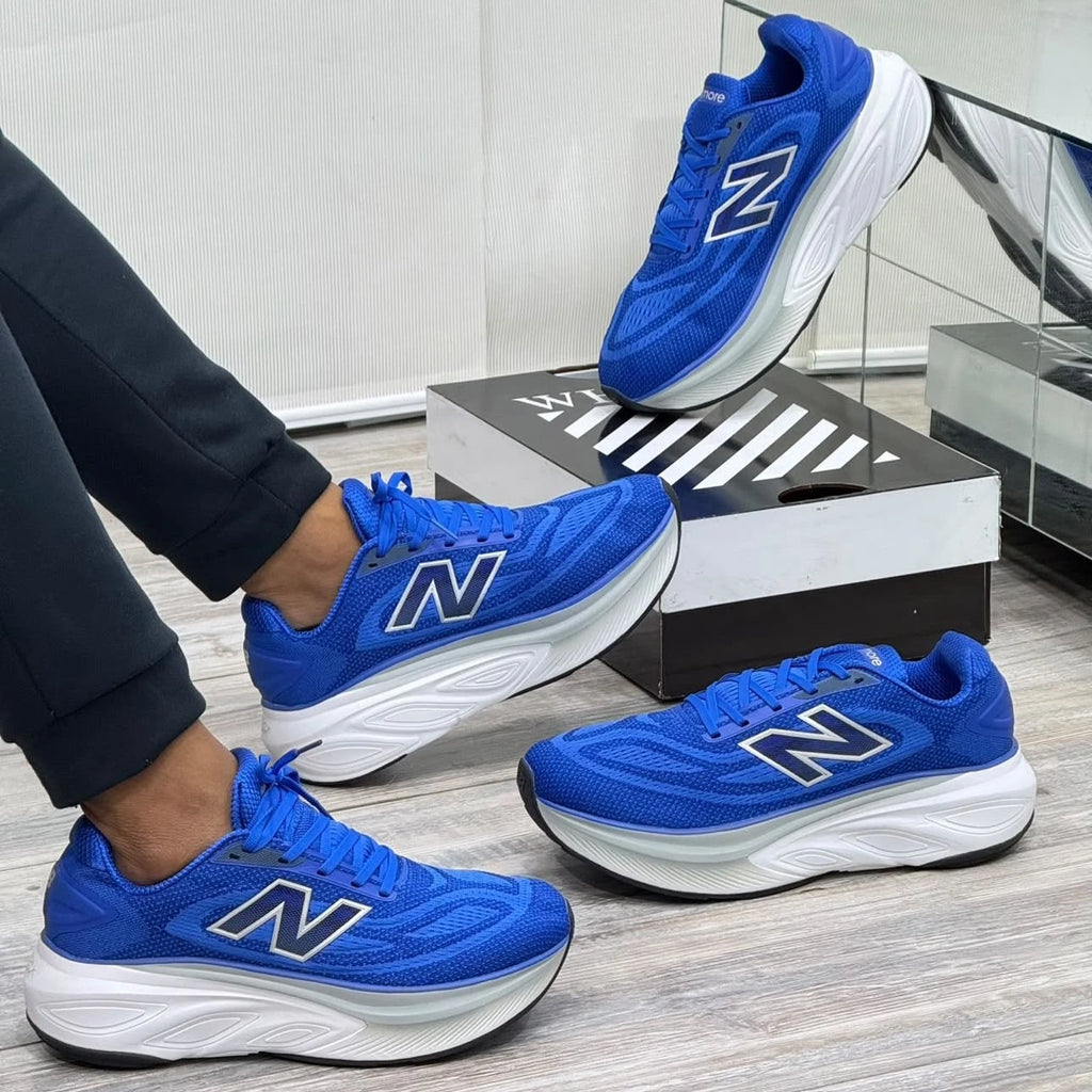 New Balance Fresh Foam X More v6 Hombre Gris Rojo Máxima Amortiguación Running – JH Sport Colombia