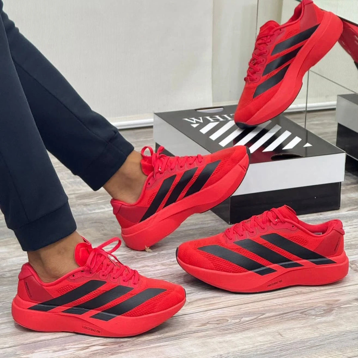 Adidas Adizero Evo SL Hombre Negro Blanco Plata Lightstrike Pro Running – JH Sport Colombia