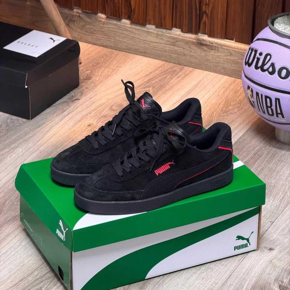 Puma Palermo Hombre Negro Franja Azul Rojo Suela Blanca – Tenis Premium Colombia JH Sport